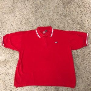 Mens XL Vintage Enyce Red Short Sleeve Golf Polo